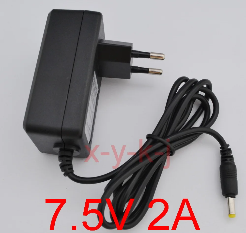 

1PCS 7.5V 2A High quality IC solutions AC 100V-240V Converter Adapter DC 7.5V 2A 2000mA Power Supply EU Plug 5.5mm x 2.1-2.5mm