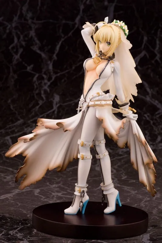 

2016 Free Shipping Anime Fate Stay Night Fate Extra CCC Saber PVC Action Figure Collectible Toy 22CM with original box