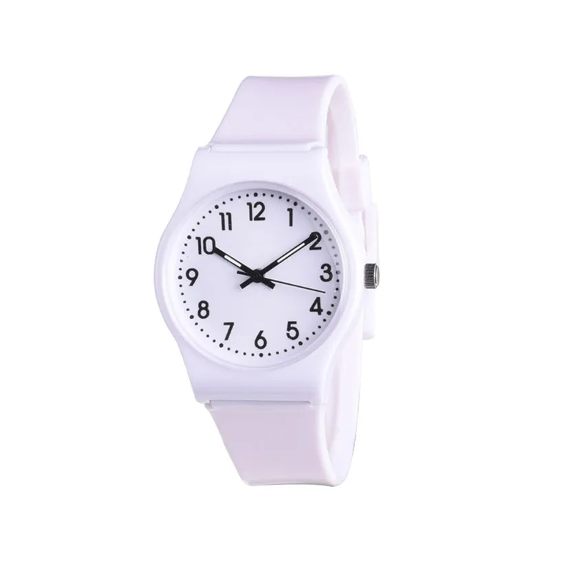 11,11 женские креативные модные простые часы маленькие свежие мягкие женские часы для отдыха relojes mujer#1020 - Цвет: Белый