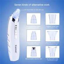 7 в 1 автоматические черные точки очиститель пилинг очиститель экстрактор Гладкий микрокристаллический вакуумный Очищение лица акне массажер