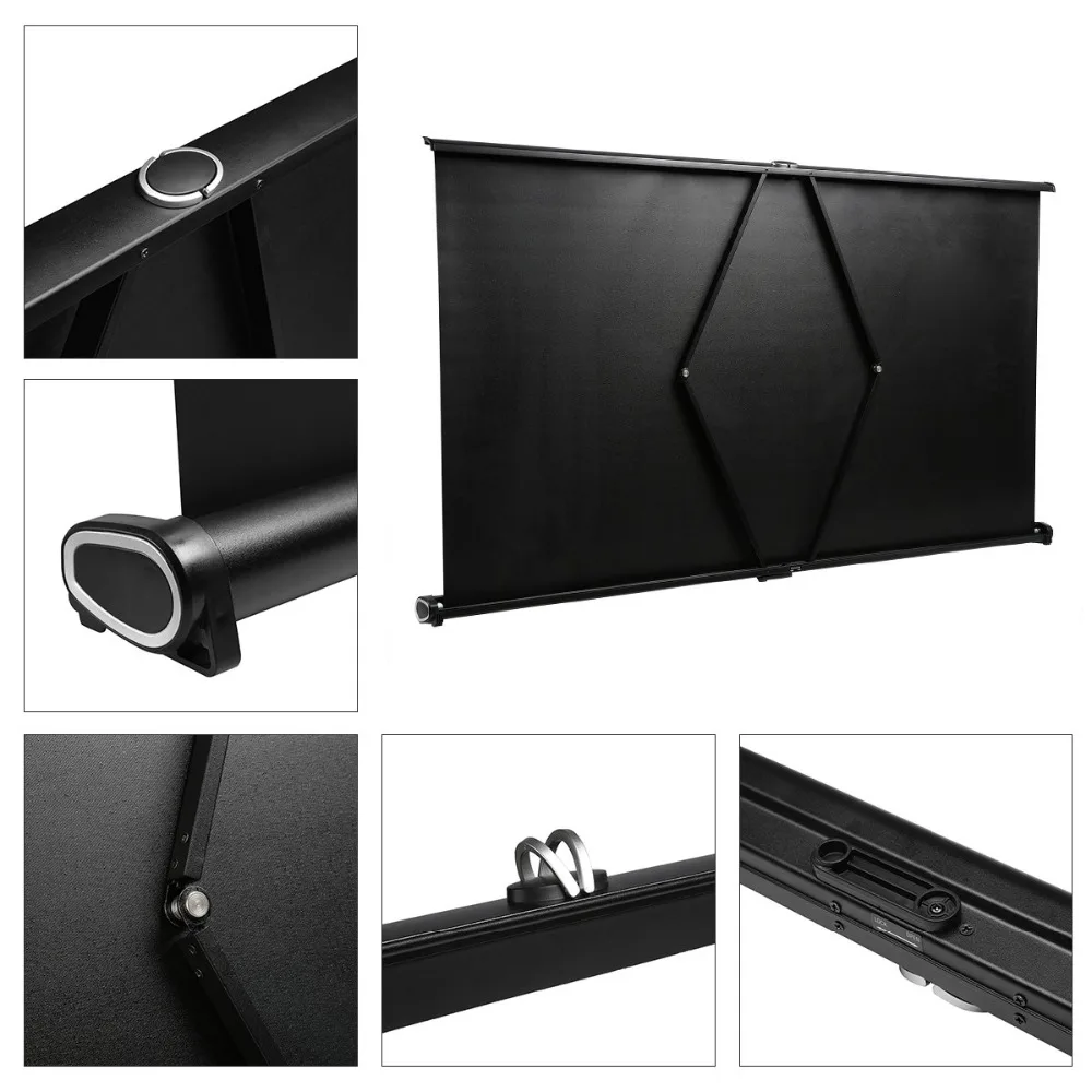 Exquizon 50-inch 169 Laptop Expandable Mini Desktop HD Table Screen for Busines Meeting LED DLP Projector Micro Projection (21)