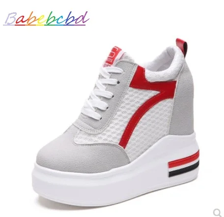 

Babebcbd Women's uppers shoes 2019 spring/summer new ultra high heel breathable mesh loafers shoes