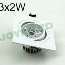 Светодиодный прожектор 6 Вт квадратное затемняемое светодиодное пятно потолочный светильник