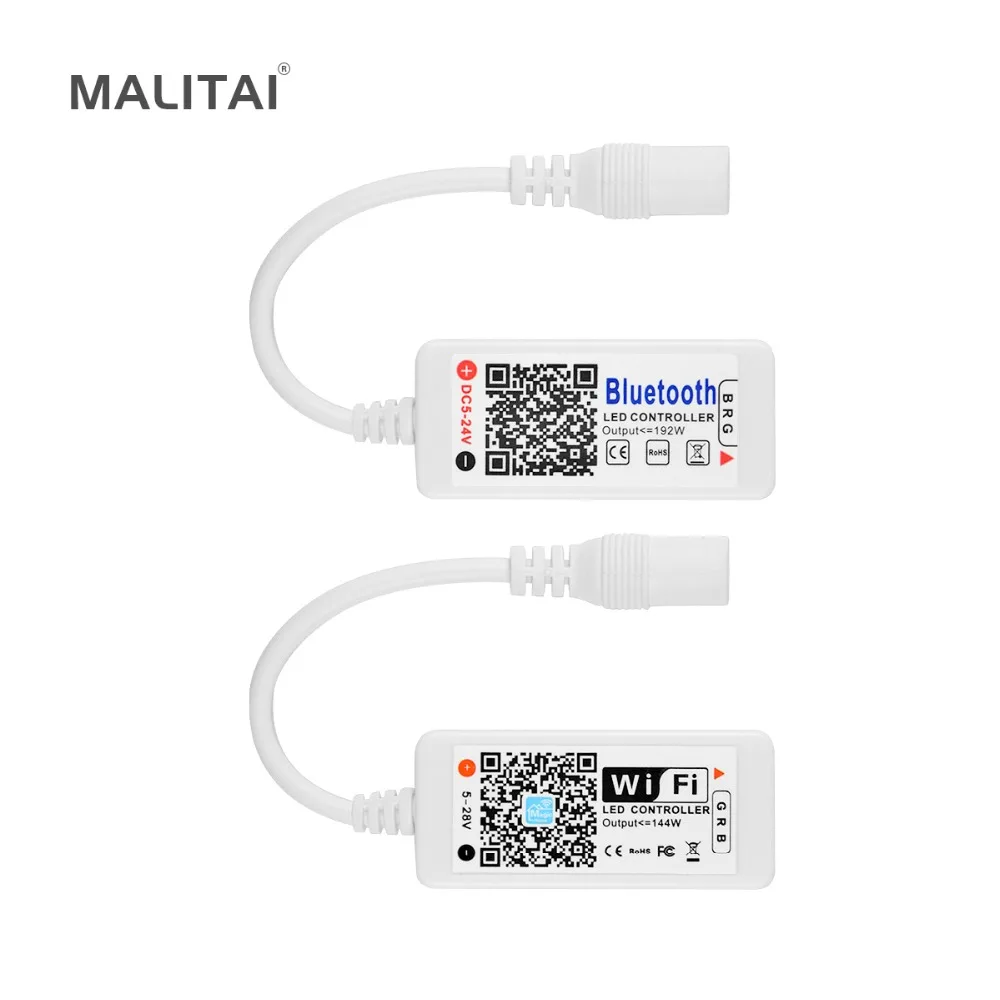 

16 Million Colors Bluetooth WIFI RGB / RGBW LED Controller Smartphone APP Control Wireless WIFI LED RGB Controller DC5V-24V