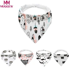 Детская Хлопковая бандана слюнявчик нагрудник для кормления слюнявчик детское полотенце-слюнявчик тканевые печатные капельки треугольник Водонепроницаемый нагрудник