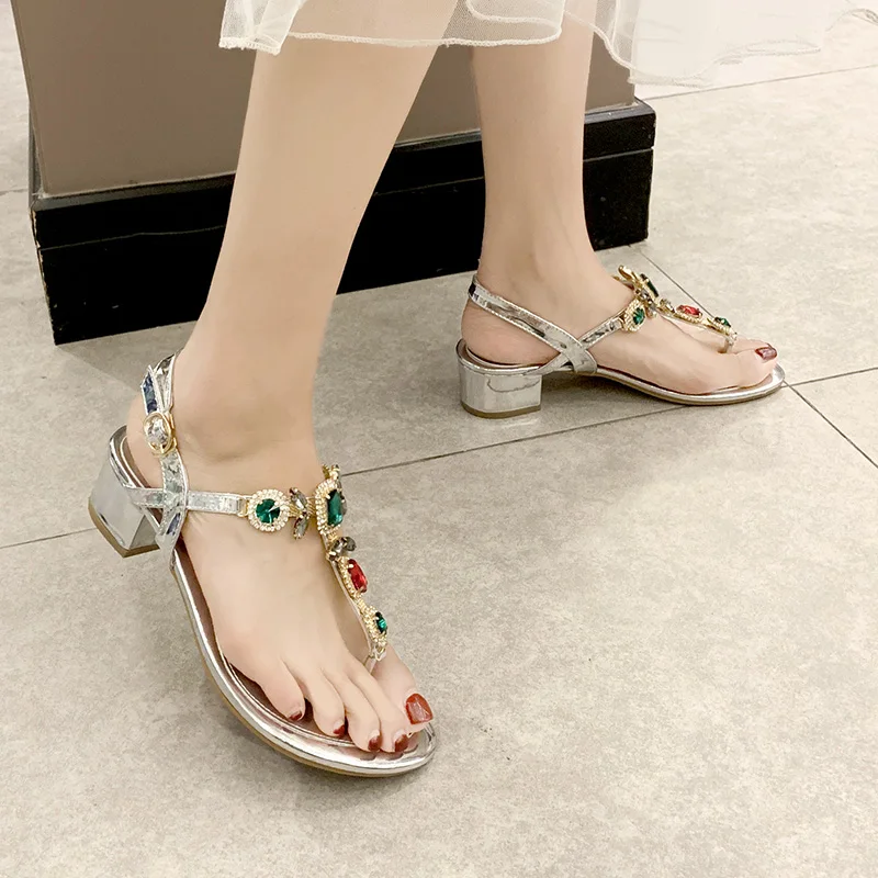 

Clear Heels Roman Sandals Female Shoe 2019 Summer Flip Flops Platform Med Comfort Shoes For Women All-Match Gladiator Sandals