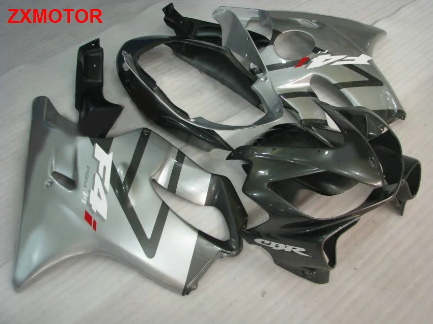 

Injection molded fairing body kit for Honda CBR600 F4I 04 05 06 07 silver black fairings set CBR 600 F4I 2004-2007 PU16
