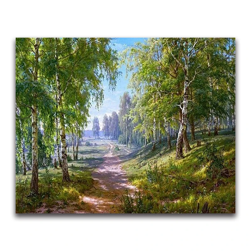3D Diy diamond painting cross stitch kits Diamond embroidery rhinestones mosaic pattern Landscape painting home decor gift