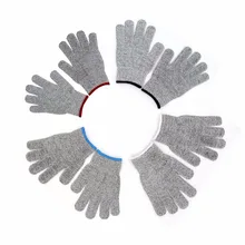 Household One Pair Set Durable Use Working Safety Gloves Cut Resistant Anti Abrasion Level 5 Kitchen