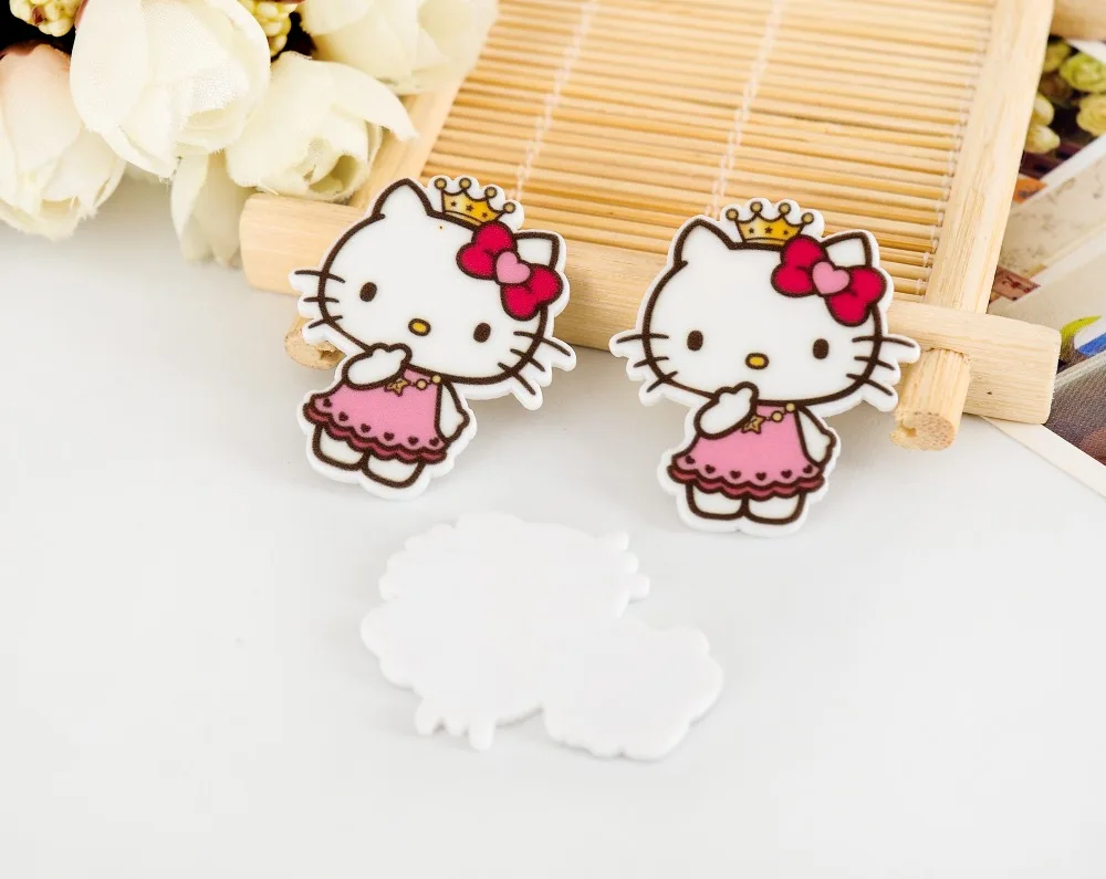 

10pcs/lot flat back resin planar cat DIY resin cabochons accessories