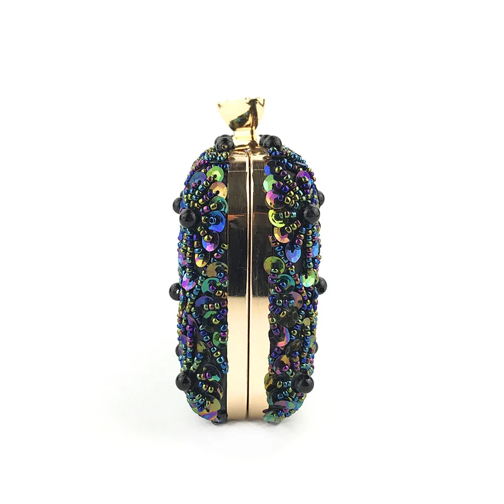 Высококачественная маленькая Летняя женская украшение Блестки клатчи вечерние сумки на цепи через плечо вечерние сумочки рюкзак женский#527