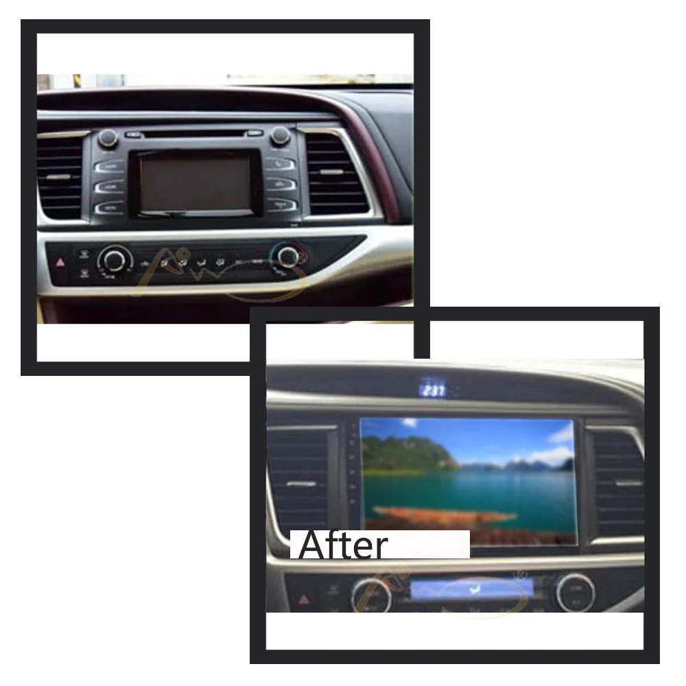 Excellent Android 8.1 Stereo Head Unit for Toyota Highlander Radio Navi GPS Radio Headunit Wifi Free Map Head Device Player GPS Map 2