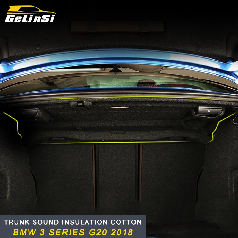 

GELINSI trunk sound insulation cotton Accessories For BMW 3 series F30 F30 2018 Auto Car