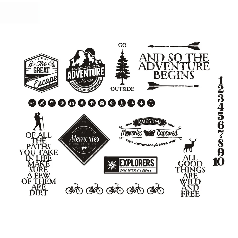 

Escape Sentiment Transparent Clear Silicone Stamp/Seal for DIY scrapbooking/photo album Decorative clear stamp