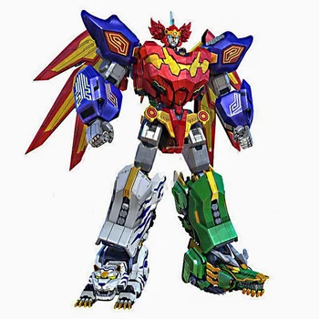 

5 in 1 Action Figure Children Gifts Doll Toys Transformation Dinozord Robot Deformation Dinosaur Rangers Megazord