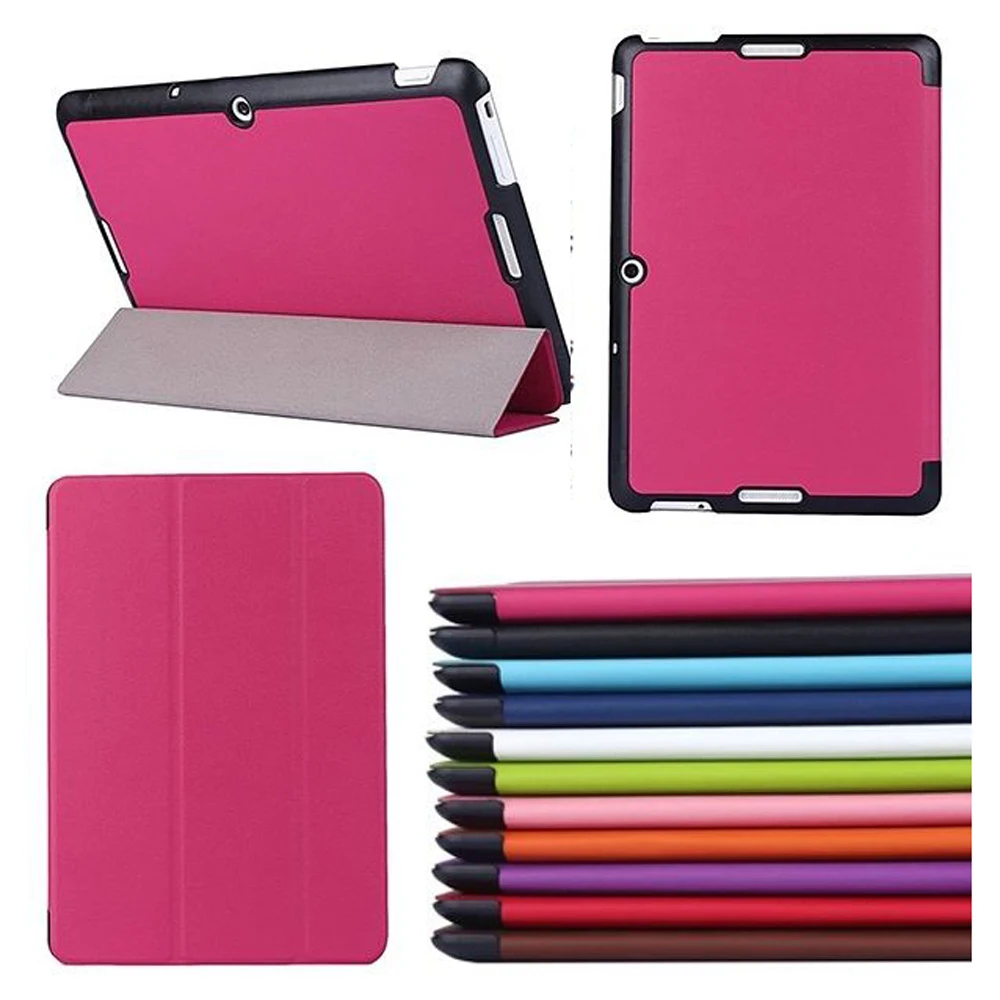 Цена Ультра тонкий 3 раза Магнитный чехол книжка кожаный защитный Smart Cover чехол для ASUS MeMO Pad 10 ME103 ME103K K01E 10,1