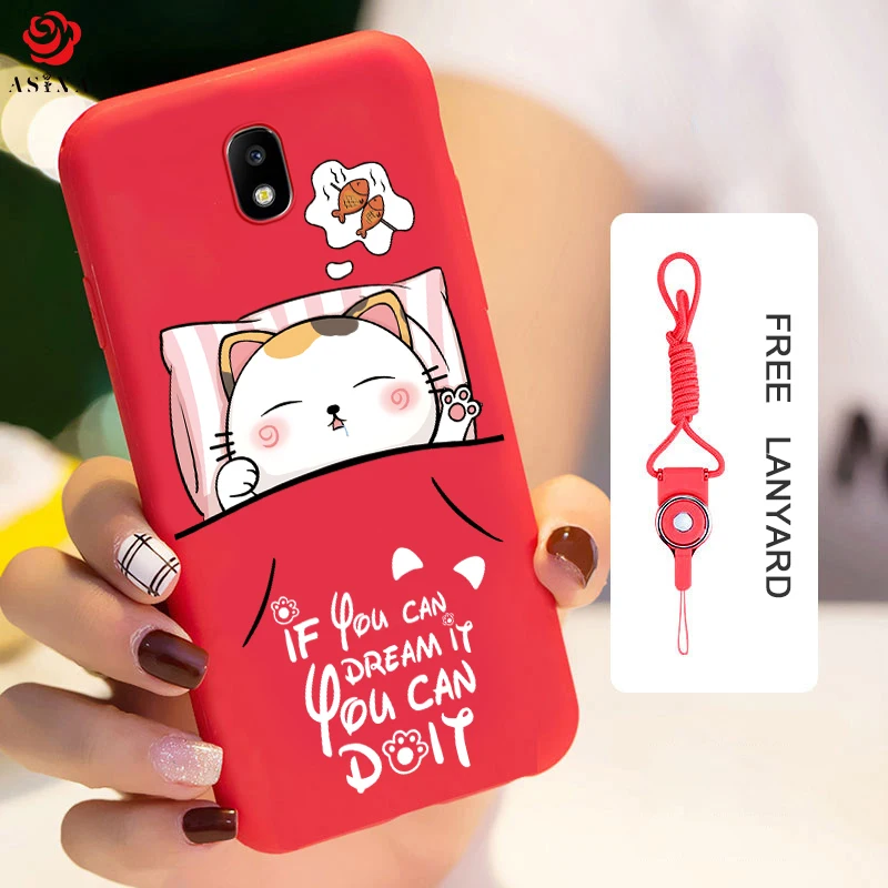Demasiado suave funda de silicona para Samsung J7 2017 Coque de dibujos animados lindo de silicona 3D estampado cubierta de la caja para Samsung Galaxy J7 Pro J730 Fundas
