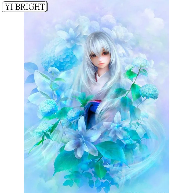 

5D DIY Full Square Diamond Painting Cross Stitch Alice 3D Diamond Embroidery Rhinestone Mosaic Home Decoration