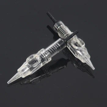 

50pcs Easy Click Universal 0.18/0.2/0.25/0.3/0.35MM 1RL Permanent Makeup Cartridge Needles 600D-G for Eyebrow Tattoo Machine