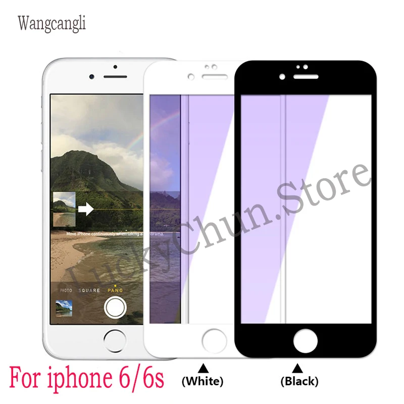 Wangcangli 3d Защитное стекло для iPhone 6 s 7 8 plus закаленное защита iphone plus|Защитные стёкла и