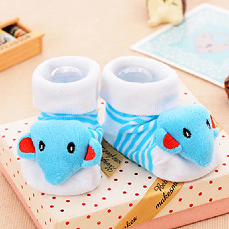 Высокое качество 4 пары детские, для малышей Детские носки подходит 0-18 месяцев Носки для новорожденных малышей хлопок Симпатичные Слон Би кролик модели