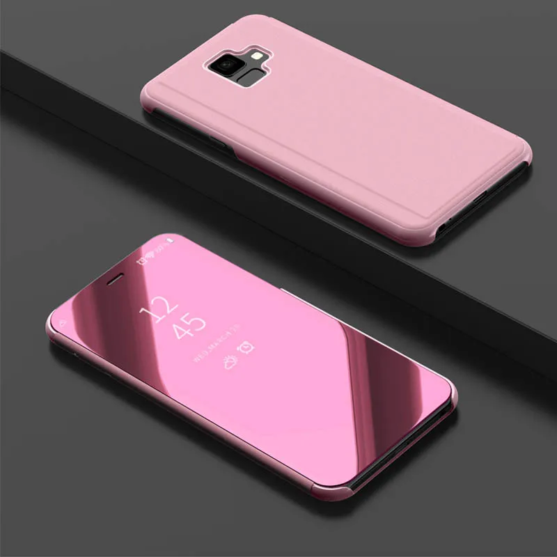 Умный зеркальный чехол для Samsung Galaxy J5 J7 2016 J3 2017 J2 J4 J6 J8 A7 A9 A6 A8 Plus 2018 Grand Prime Neo Core