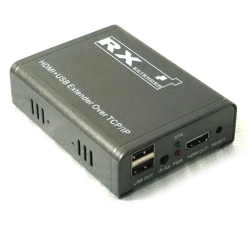 Charmvision IP KVM-120HU 120 м IP KVM USB HDMI удлинитель по TCP IP с ИК-пультом LAN IP KVM расширение USB Беспроводная мышь клавиатура - Цвет: Only Receiver RX
