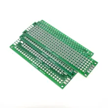 WAVGAT дропшиппинг 4 шт. 5x7 4x6 3x7 2x8 см двухсторонняя Медь прототип pcb универсальная плата стекловолокна доска для Arduino