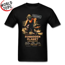 Vintage Forbidden cartel de planeta camiseta increíble OVNI nave espacial Alien Monster ciencia diseño camisetas Star War verano camiseta