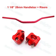 Красный жир руль 1 1/8 ''конусные Стойки Зажим для грязи велосипед ямы ATV квадроцикл для мотокросса