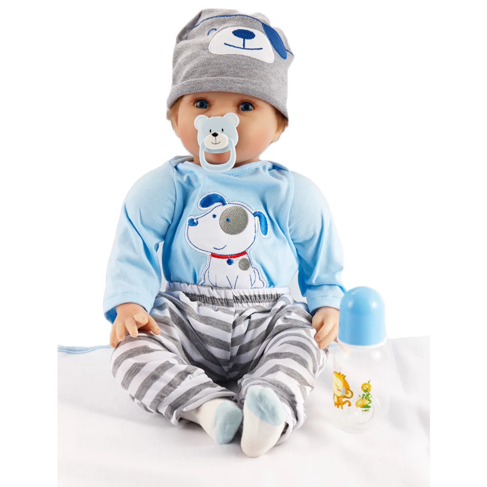 

Reborn Doll 21 Inch 55cm Realistic Handmade Baby Dolls Boy Fashion Kids Toy High quality Top brand Newborn Kids Gifts