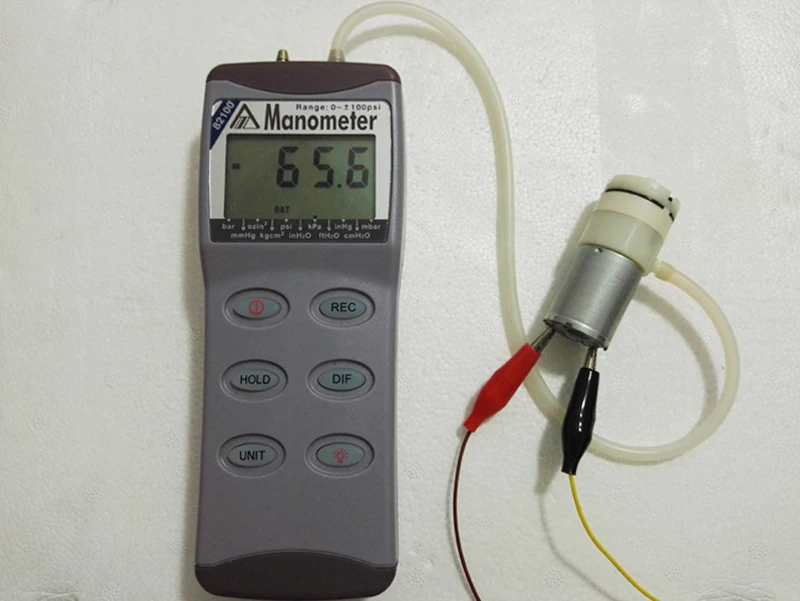 65kPa DC 24 V Mini 370 Motor Bomba de Aire Bomba De Vacío Bomba de Succión de presión negativa