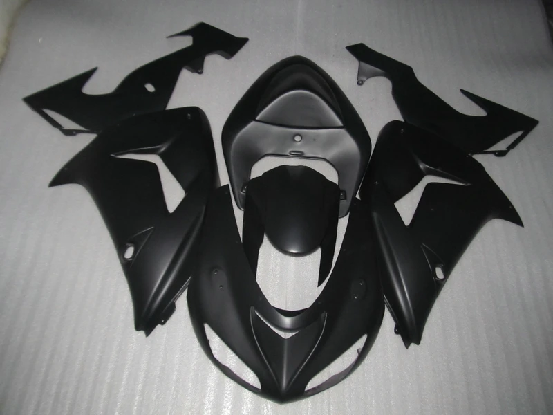 

High quality plastic fairing kit for Kawasaki Ninja ZX10R 06 07 matte black fairings set ZX10R 2006 2007 TI10