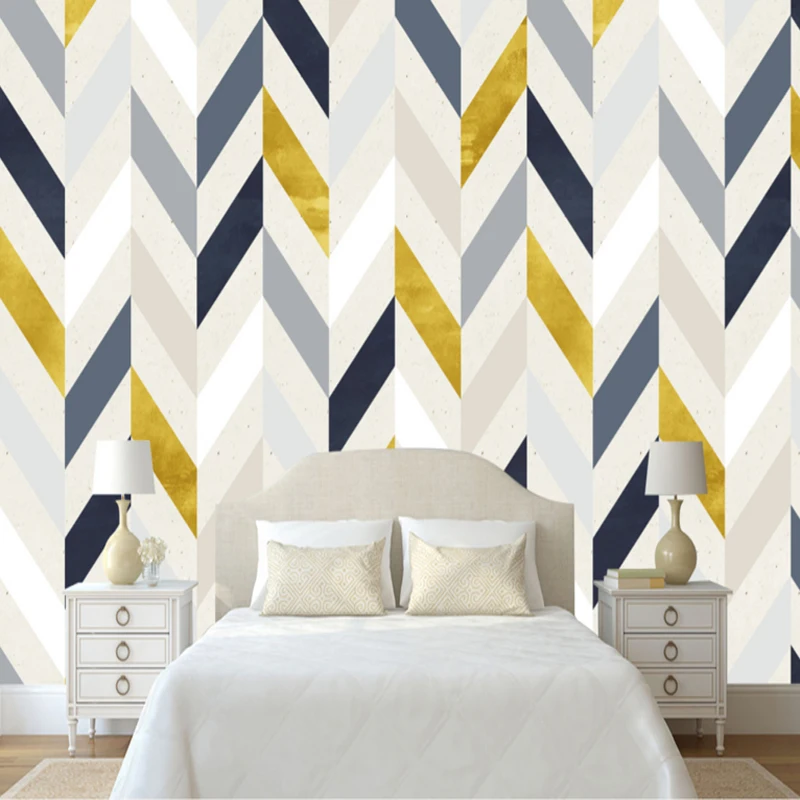 high quality 3d wallpaper nordic modern stereoscopic geometric abstract non woven living room TV