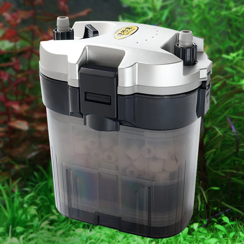 

AA 460 External filtering barrel for fish tank Mute low consumption large capacity prefilter with filter material