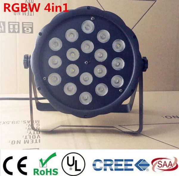 

LED Par light 18x12W RGBW 4in1 LED Luxury DMX Led Flat Par Lights dj