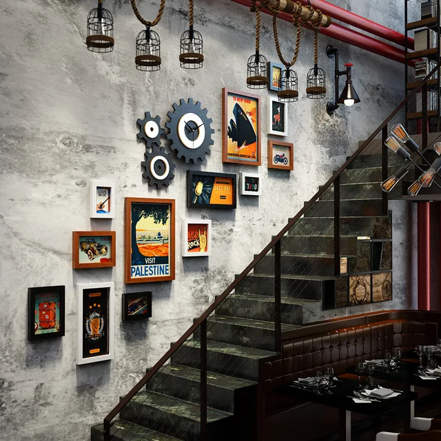 14pcs Set Heavy Metal Rock Style Photo Frame Multi Home Wall 14pcs Set Heavy Metal Rock Style Photo Frame Multi Home Wall Decor Painting