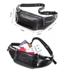 CONTACT'S Genuine Leather men waist bag cell phone bag for the belt sac banana homme travel crossbody bags male fanny pack black ► Photo 2/6