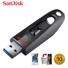 Двойной Флеш-накопитель SanDisk оригинальный флэш-диск USB флэш-накопитель USB 3,0 Flash Memory Stick 100 МБ/с. читать Скорость мини флеш-накопителей и 16 Гб оперативной памяти, 32 Гб встроенной памяти, 64GB128GB 256 ГБ