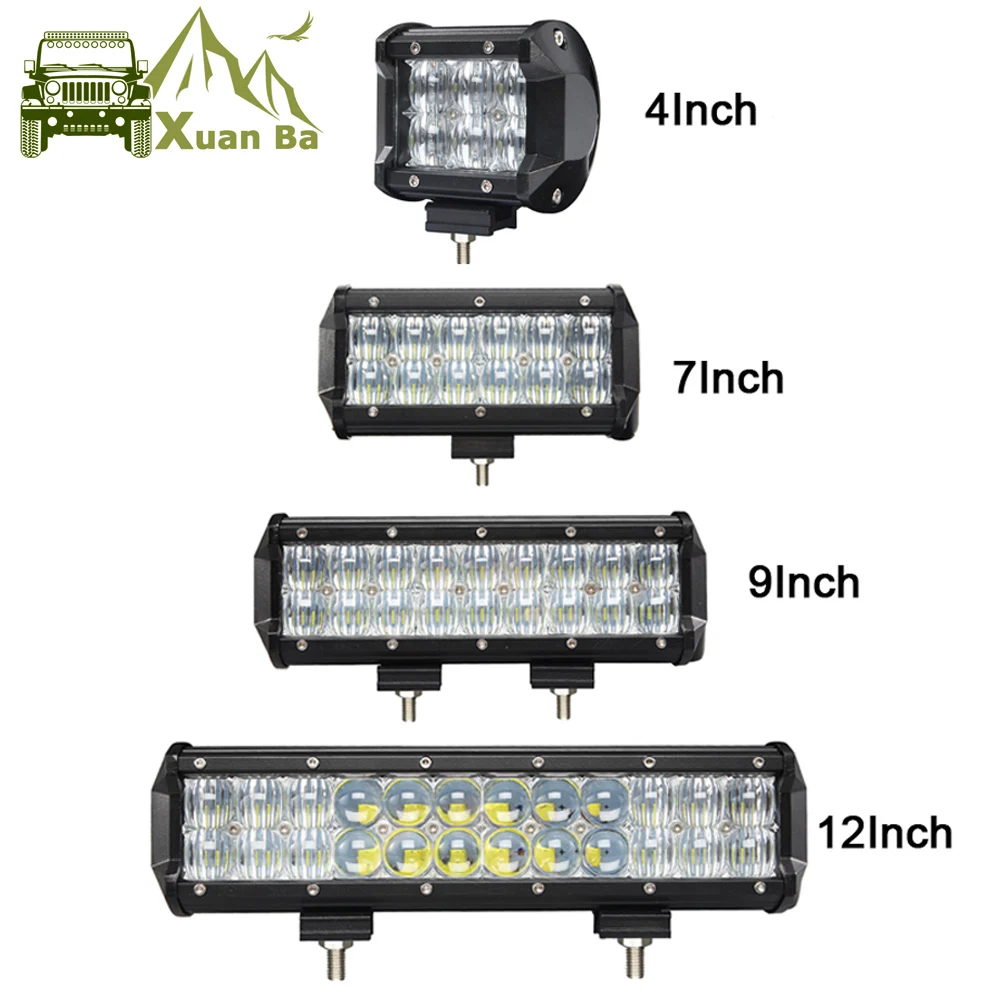4 30W 7 60W 9 12 5D Offroad Led Light Bar For 4x4 4WD Truck UAZ