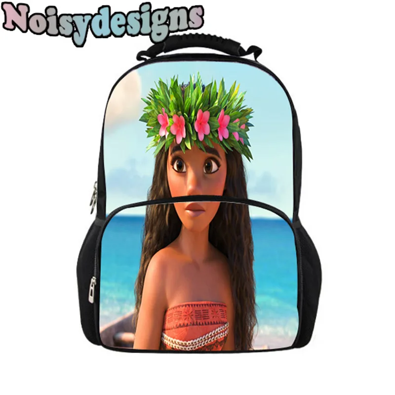 

3D Princess Moana Printed Cartoon Backpack For Women Cute Girls Boys School Backpack Bags College Student Book Bag Retail