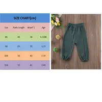PUDCOCO  Baby Kids Girls Boys Harem Pants Casual Sport Loose Dance Soft Cotton Wrinkled Bloomers Bottoms Trousers Leggings Pants 2