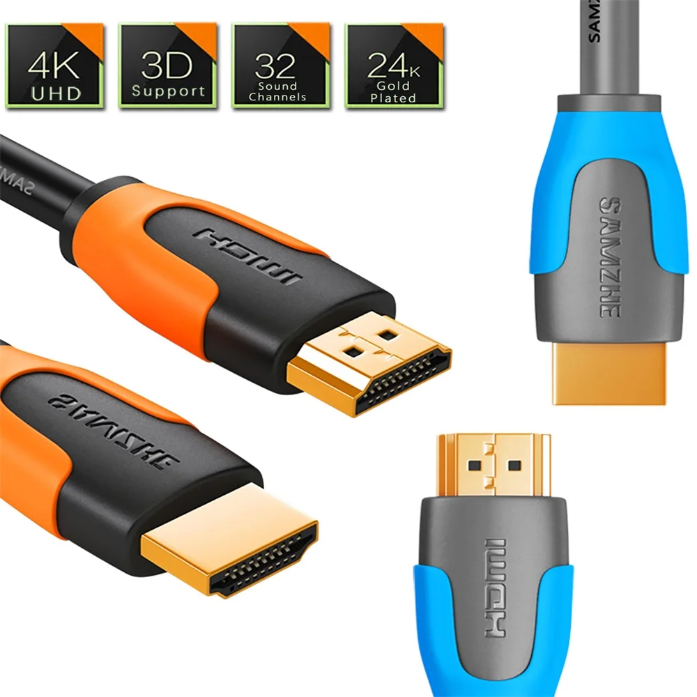 SAMZHE Кабель HDMI 2.0 Pro 4 К * 2 60 Гц UHD hdmi кабель для HD ТВ ЖК дисплей ноутбука PS3 проектор