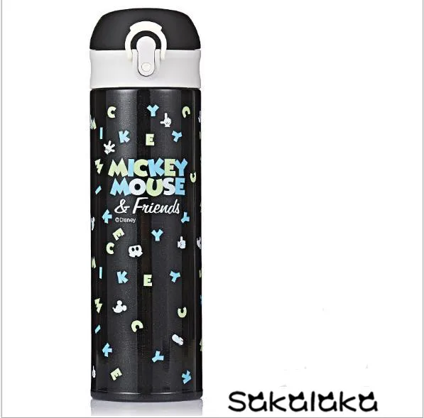 Disney Mickey mouse 304 двухслойная термоизоляционная бутылка из нержавеющей стали 500