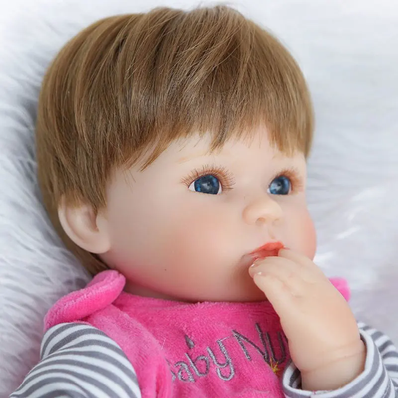Модная Кукла 17 дюймов, мягкая силиконовая кукла-Реборн, игрушки 45 см, кавайная кукла для новорожденных, реалистичные куклы-реборн