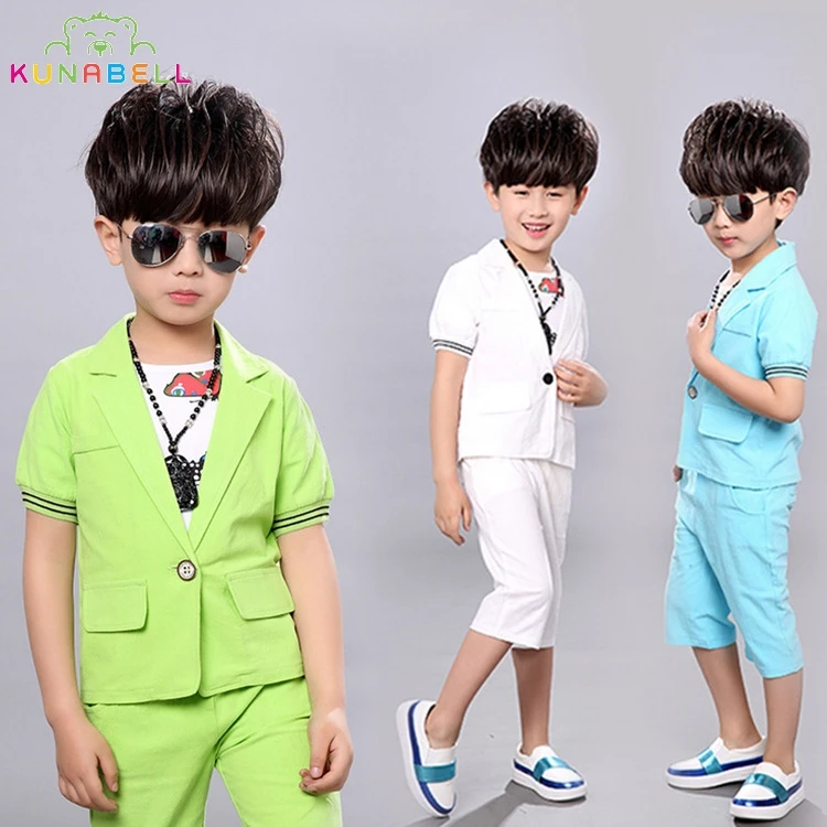 

Summer Baby Boys Birthday Dress Party Brand Formal Wedding Suit Clothes Set Gentleman Kids Outfits Children Costumes Clothes F10