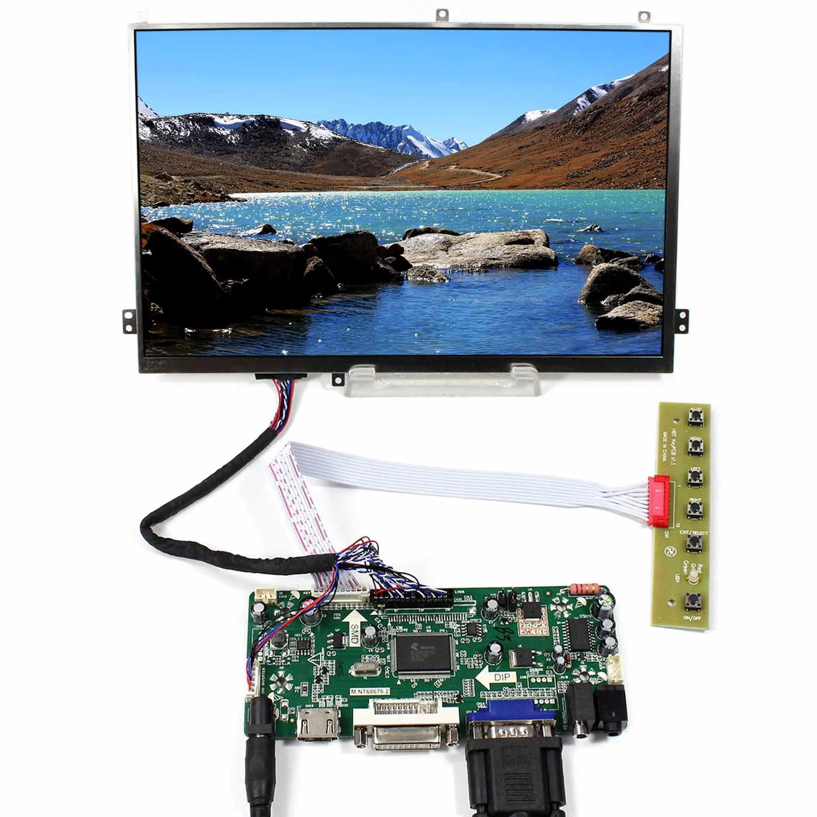 

H DMI DVI VGA AUDIO LCD Controller Board 10.1inch 1920x1200 B101UAN01.1 LCD Screen