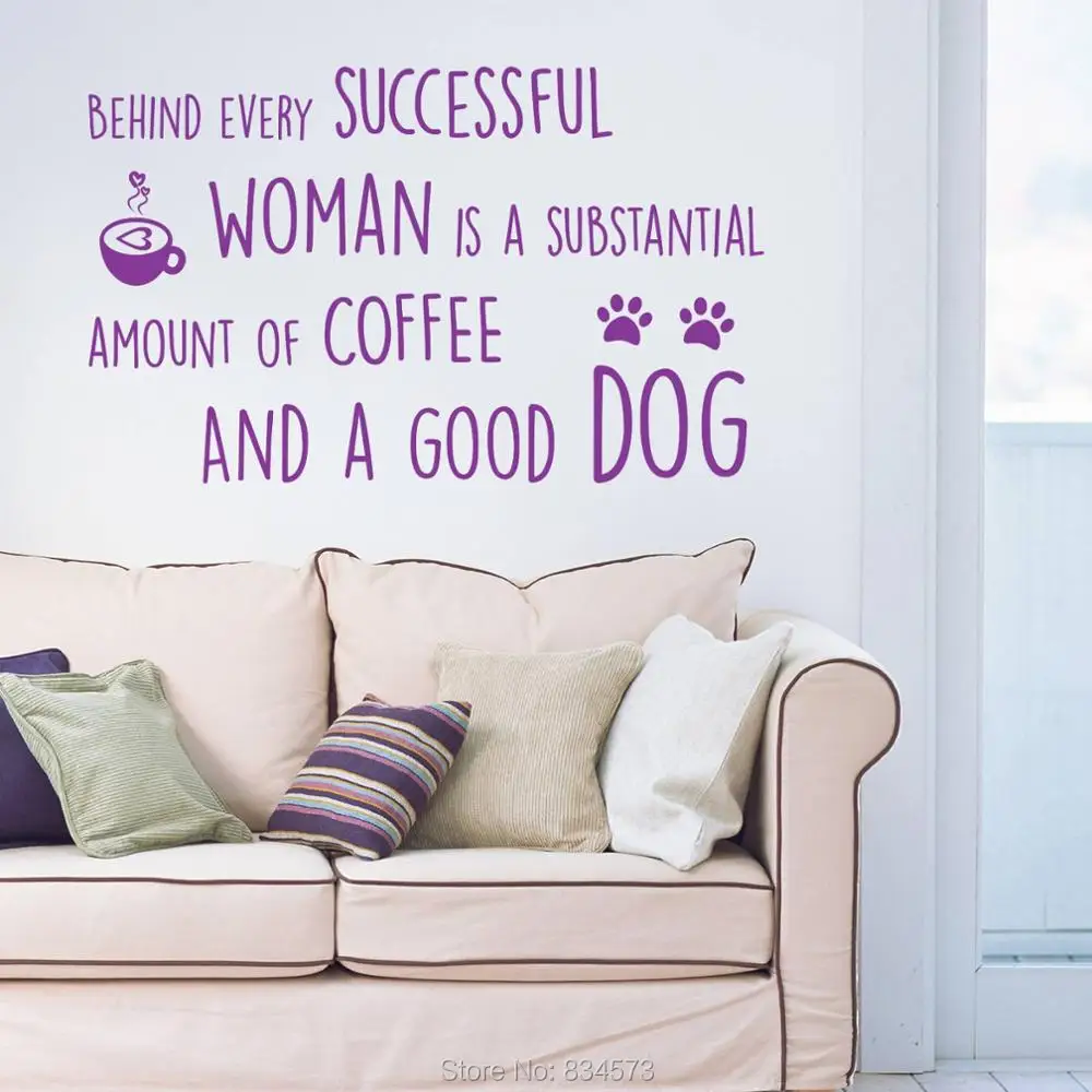 Behind every successful woman Wall Art Stickers Decal Home DIY