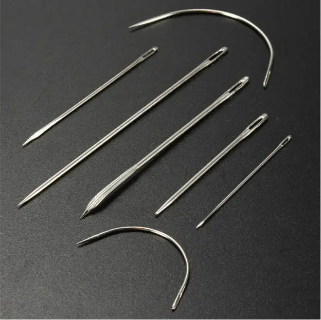 

7pcs/Set Hand Repair Upholstery Sewing Needles Carpet Leather Canvas Repair Hand Sewing Needles Patching Tool