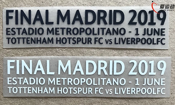 

UCL FINAL MADRID 2019 Match Detail Patch SOCCER patch